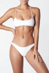It's Now Cool Crop Bikini Top In White In White