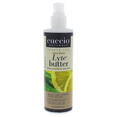 Cuccio Naturale Lyte Ultra-sheer Body Butter - White Limetta And Aloe Vera By  For Unisex - 8 oz Body