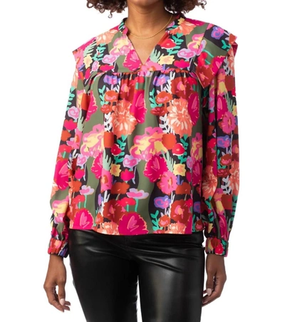 Crosby By Mollie Burch Gaines Top In Floral Forest In Multi
