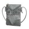 Mkf Collection By Mia K Amentia Vegan Leather Crossbody Handbag In Grey