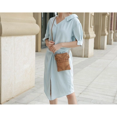 Mkf Collection By Mia K Amentia Vegan Leather Crossbody Handbag In Blue