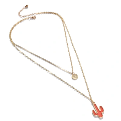 Sohi Red Gold-plated Necklace