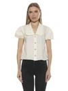 Alexia Admor Sandra Top In Beige