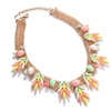 SOHI MULTICOLOURED GOLD-PLATED NECKLACE