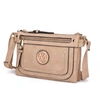 Mkf Collection By Mia K Elaina Multi Pocket Crossbody Handbag In Beige