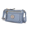 Shop Mkf Collection By Mia K Elaina Multi Pocket Crossbody Handbag In Blue