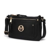 Mkf Collection By Mia K Elaina Multi Pocket Crossbody Handbag In Black