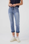 FDJ OLIVIA PENCIL CROP JEANS IN PACIFIC WASH