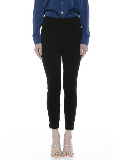Alexia Admor Fiona Fitted Ponté Skinny Pants In Blue
