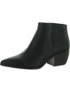 Sarto Franco Sarto Spur Womens Leather Heels Booties In Black