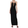 Galvan Stella Maxikleid Aus Stretch-strick Mit Kristallverzierung In Black