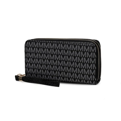 Mkf Collection By Mia K Noemy M Signature Wallet/wristlet Bag In Black