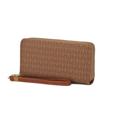 Mkf Collection By Mia K Noemy M Signature Wallet/wristlet Bag In Beige