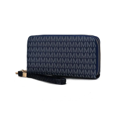 Mkf Collection By Mia K Noemy M Signature Wallet/wristlet Bag In Blue