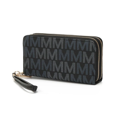 Mkf Collection By Mia K Hofstra M Signature Wallet Wristlet In Grey