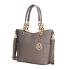 Mkf Collection By Mia K Rylee Vegan Leather Tote Handbag In Brown
