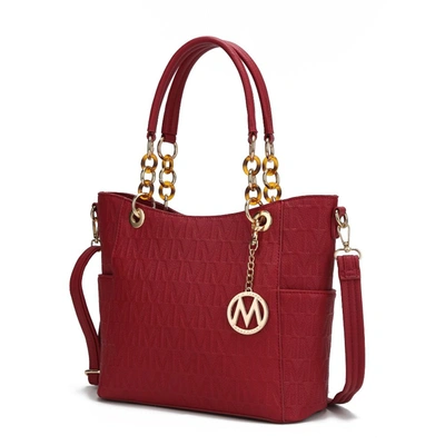 Mkf Collection By Mia K Rylee Vegan Leather Tote Handbag In Red