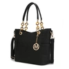 Mkf Collection By Mia K Rylee Vegan Leather Tote Handbag In Black