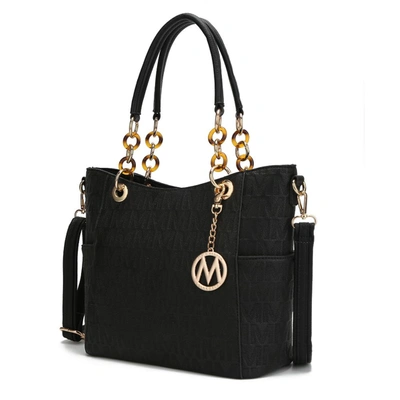 Mkf Collection By Mia K Rylee Vegan Leather Tote Handbag In Black