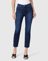 Paige Cindy Seamed Straight Ankle Sketchbook In Multi
