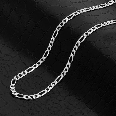 Crucible Jewelry Crucible Los Angeles Polished Stainless Steel 5mm Figaro Chain - 18" To 30" In Gold