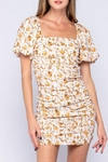 SKYLAR + MADISON WHITE FLORAL MINI DRESS