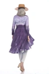 One Essence Victoria Pleated Cotton Duster In Logwood In Multi