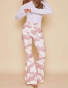 Peach Love The Claudia Cloud Bell Bottom In Mauve And Ivory In Pink