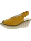 Fly London Yeay Peep Toe Sandal In Yellow