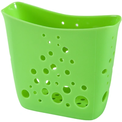 Hutzler Sponge Station In Sink Sponge Caddy W/drain Holes In Green