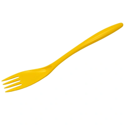 Gourmac 12-inch Melamine Cooking & Serving Fork In Yellow