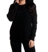 French Kyss Knit Sweater In Black In Black
