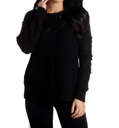French Kyss Knit Sweater In Black