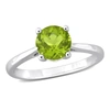 MIMI & MAX 1 1/2CT TGW PERIDOT SOLITAIRE RING IN STERLING SILVER