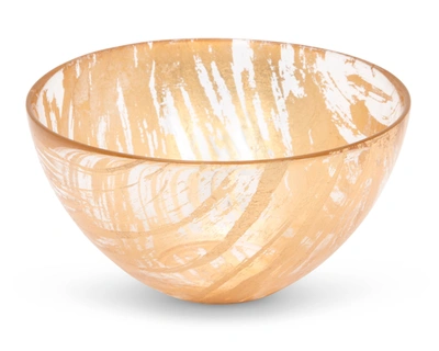 Classic Touch Decor Dessert Bowl Brushed Gold - 6.25"d