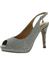 J. Reneé J.renee Onille Peep Toe Pump In Silver