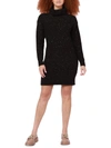 Black Tape Womens Turtleneck Knee Sweaterdress In Black