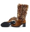 Ross & Snow Rosina Heeled Boots In Leopard In Multi