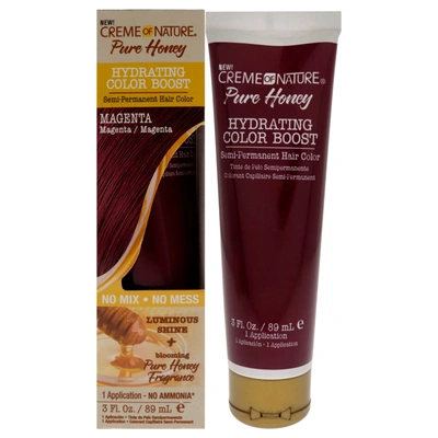 Crème Of Nature Pure Honey Hydrating Color Boost Semi-permanent Hair Color - Magenta By Creme Of Nature For Unisex - In Black