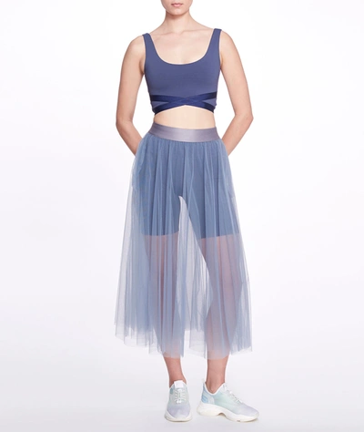 Marchesa Athleisure Anne Skirt In Blue