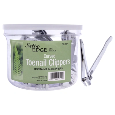 Satin Edge Curved Toenail Clippers By  For Unisex - 24 Pc Nail Clipper