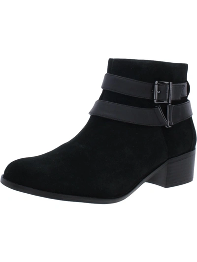 VIONIC MANA WOMENS LEATHER ORTHAHEEL ANKLE BOOTS