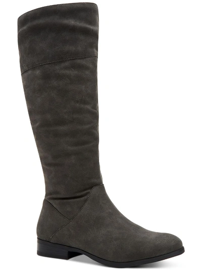 Style & Co Kelimae Womens Wide Calf Knee-high Boots In Grey