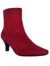 Impo Naja Womens Kitten Heel Bootie Ankle Boots In Scarlet Red