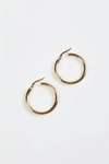 Vermeer Studio Eden Hoops In Gold In Silver