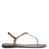 Giuseppe Zanotti Bellatriks Studded Sandals In Brown