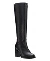 Ross & Snow Michela Weatherproof Leather Tall Boot In Black Metallic In Multi