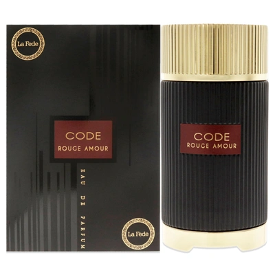 Khadlaj Code Rouge Amour For Unisex 3.4 oz Edp Spray In Brown