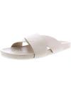 Seychelles Lighthearted Womens Leather Slide Sandals In White