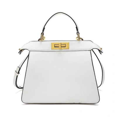 Tiffany & Fred Smooth Leather Satchel In White